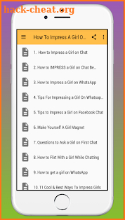 How To Impress A Girl On Chat screenshot