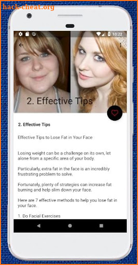 How To Lose Weight In Your Face -Get Rid Face Fat screenshot