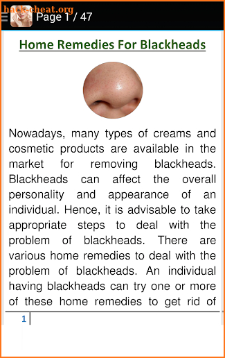 How to Remove Blackheads screenshot