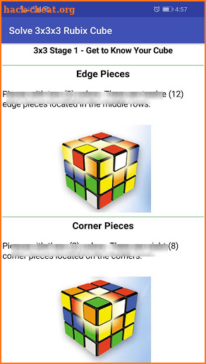 How To Solve a Rubix Cube 3×3×3 Step By Step screenshot