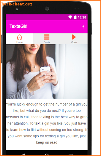 HOW TO TEXT A GIRL screenshot