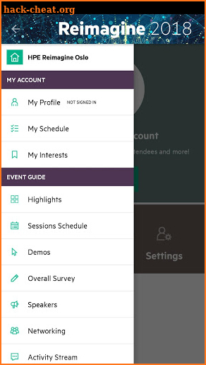 HPE Events screenshot