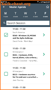 HPE TSS Events screenshot