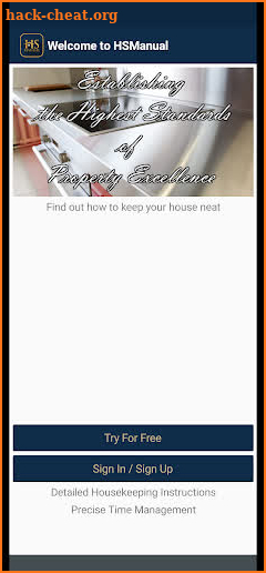 HSManual - your cleaning guide screenshot