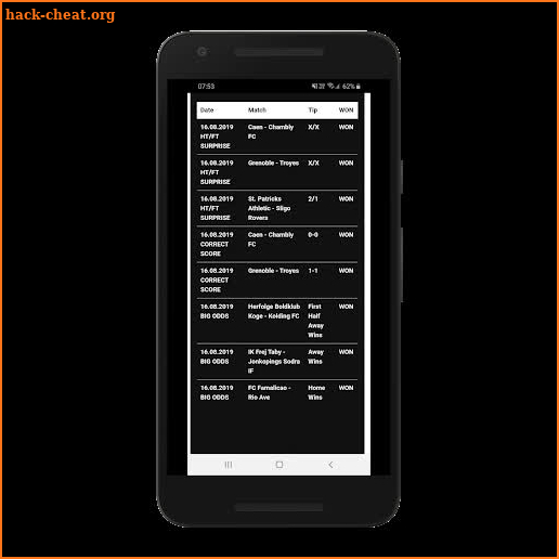 HT/FT Fixed Matches screenshot