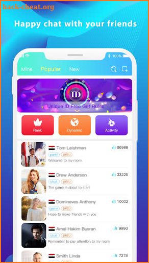 HuChat - Happy Voice Chat Rooms screenshot