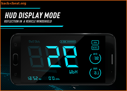 Hud Speedometer - Car Speed Limit App with GPS screenshot