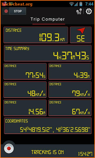 HUD Speedometer Digital : GPS Route Tracker screenshot