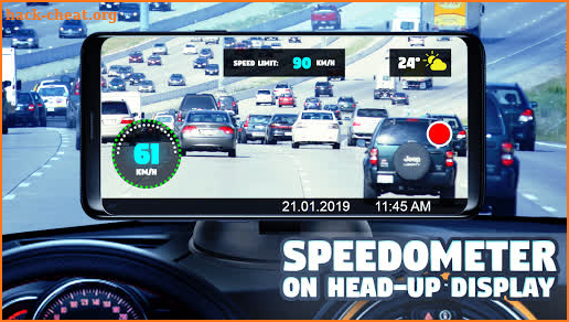 HUD speedometer (Head-up display) screenshot