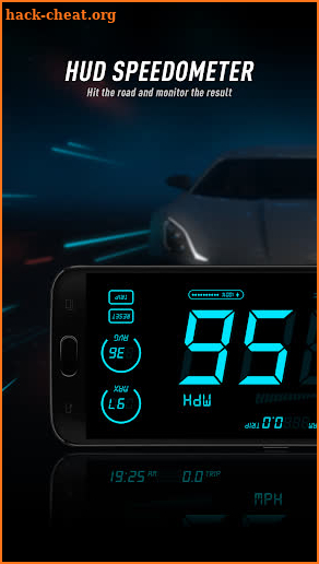 HUD Speedometer to Monitor Speed and Mileage screenshot