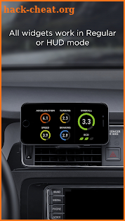 HUD Widgets — Driving widgets with HUD mode screenshot