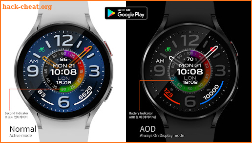 Hue Layer Watch Face watch4 screenshot