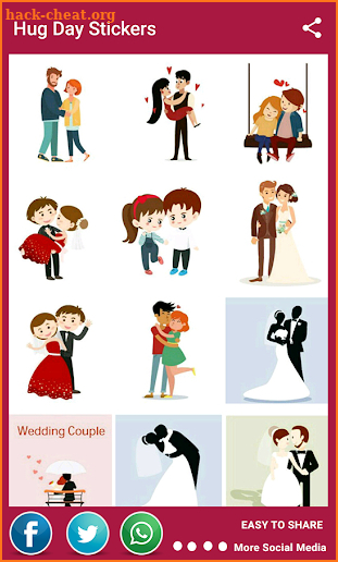 Hug Day Love Stickers screenshot