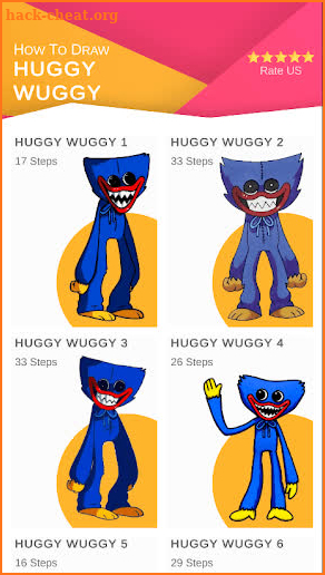 Huggy Wuggy How To Draw screenshot