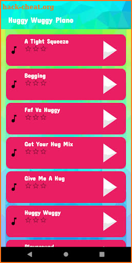 Huggy Wuggy Piano Tiles Game screenshot