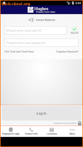 Hughes FCU Mobile Banking screenshot