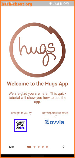 Hugs App screenshot