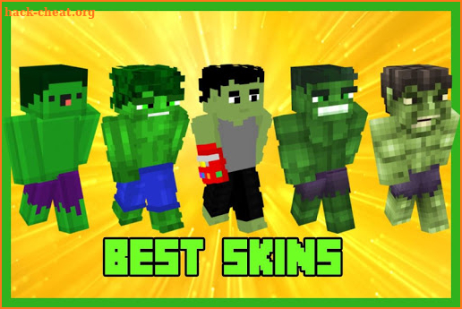 HuIk Mod in MCPE + Incredible Superheroes Skins PE screenshot