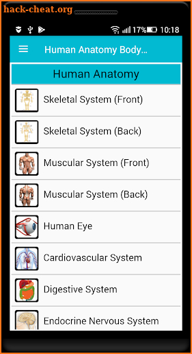 Human Anatomy Body Parts Guide screenshot