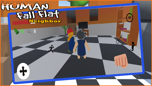 Human Fall Neighbor Flat Crazy screenshot