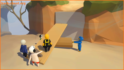 Human online flat game fall screenshot