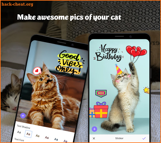 Human-to-cat translator: real cat sounds, cat app screenshot