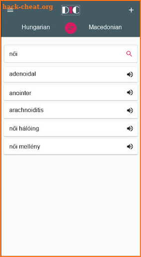 Hungarian - Macedonian Dictionary (Dic1) screenshot
