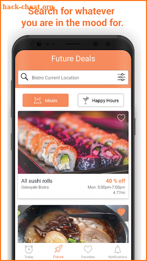 HungryHour - Discounted eats & happy hours screenshot