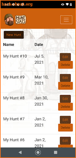 Hunt Stats screenshot