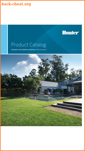 Hunter Irrigation Catalogs screenshot