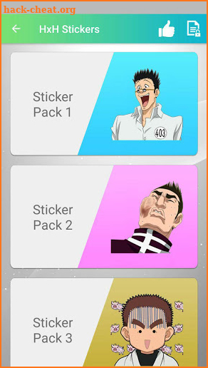 Hunter x Hunter WAstickerApps screenshot