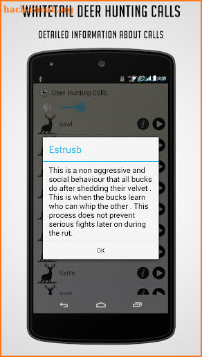 Hunting Calls Ultimate of White Tail Hunting Calls screenshot