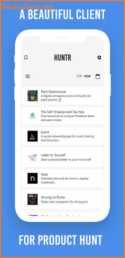 Huntr - A Product Hunt Client screenshot