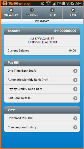 Huntsville Utilities App screenshot