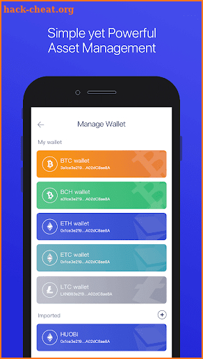 Huobi Wallet screenshot