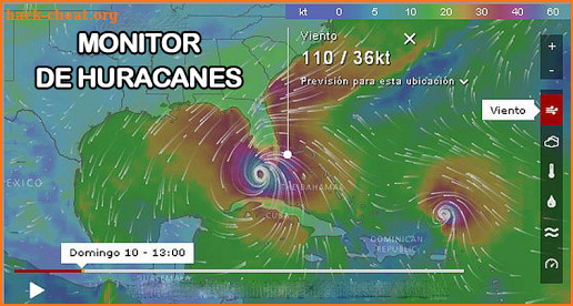 Huracanes y Tormentas - Monitor en vivo screenshot