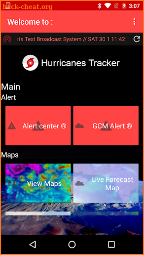 Hurricanes Tracker screenshot