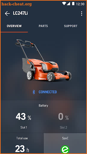 Husqvarna Connect screenshot