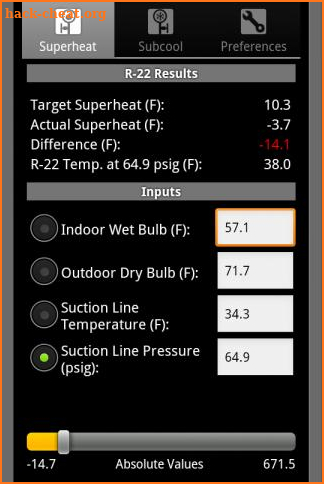 HVAC Refrigerant Charge screenshot