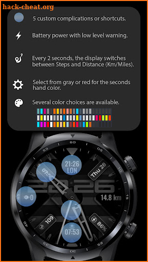 Hybrid Watch Face CUE135 screenshot