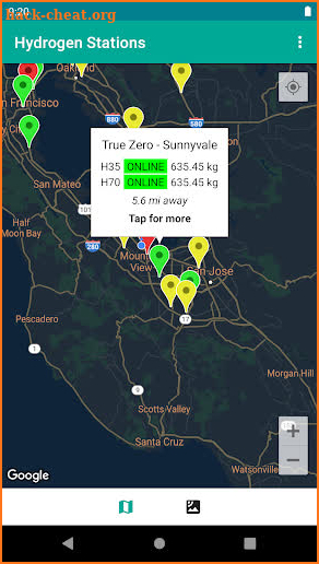 Hydrogen Stations USA screenshot