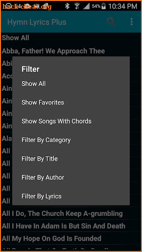 Hymn Lyrics Plus screenshot