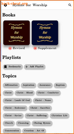 Hymns for Worship screenshot