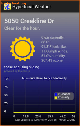 Hyperlocal Weather screenshot