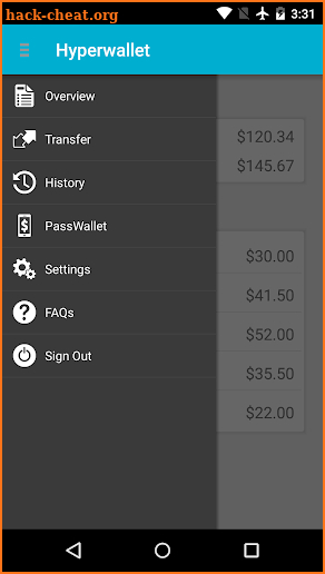 Hyperwallet screenshot