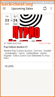 HypnoAuctions screenshot