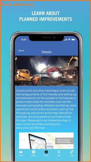 I-405 Improvement Project screenshot