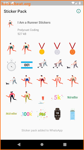 I Am a Running Running Stickers for Whatsapp screenshot