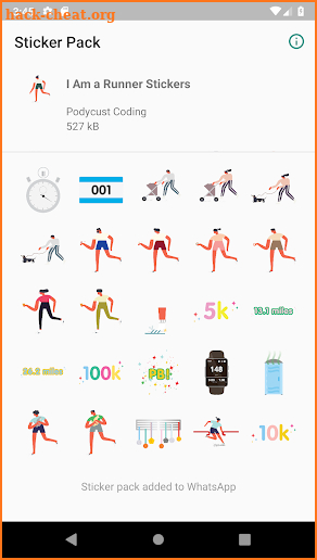 I Am a Running Running Stickers for Whatsapp screenshot