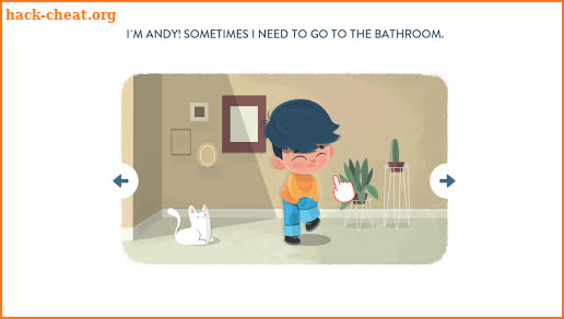 I go to the bathroom - Mandarina Azul screenshot